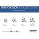 Brookside 1 Light 10 inch Antique Nickel Outdoor Wall Lantern, Small 